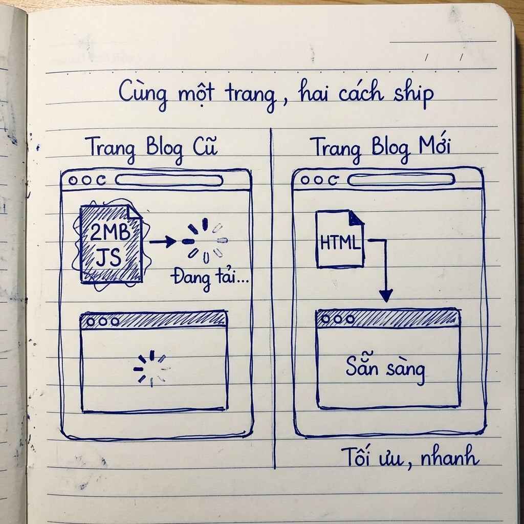 Cùng một trang, hai cách ship