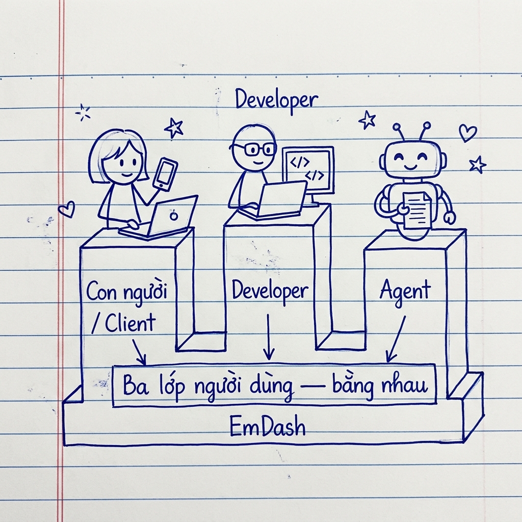 Ba lớp người dùng bằng nhau