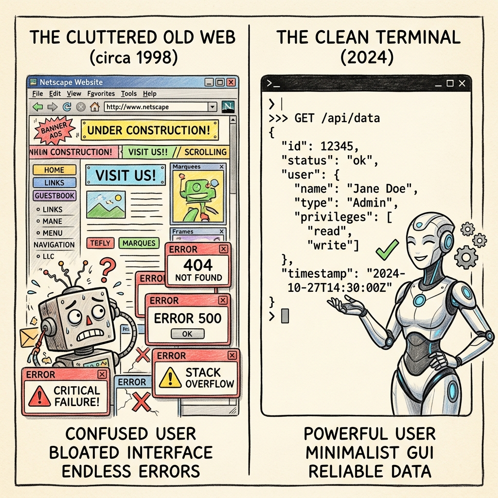Sự khác biệt giữa GUI Clutter và CLI Clarity