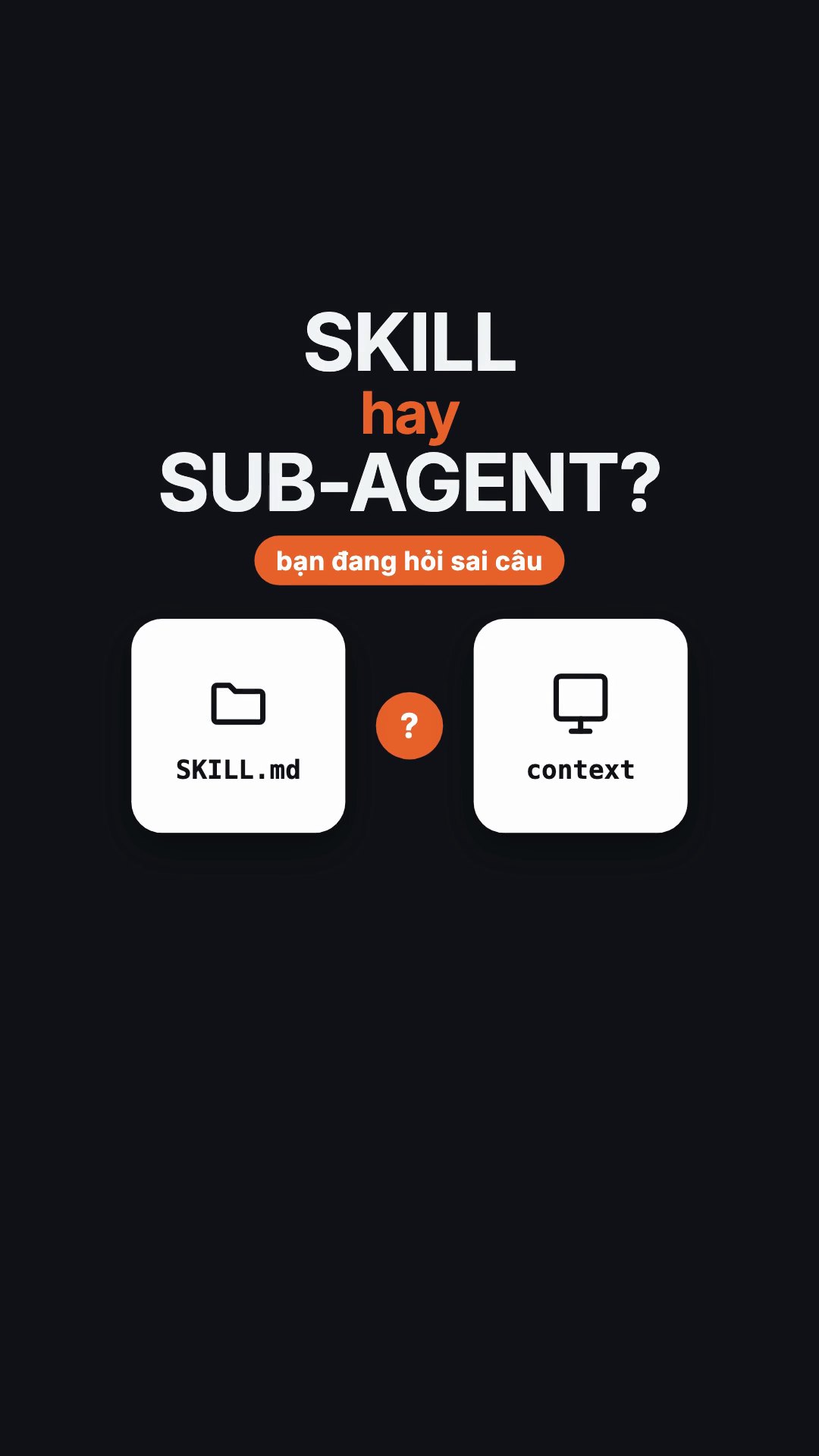 Skills vs Sub-agents